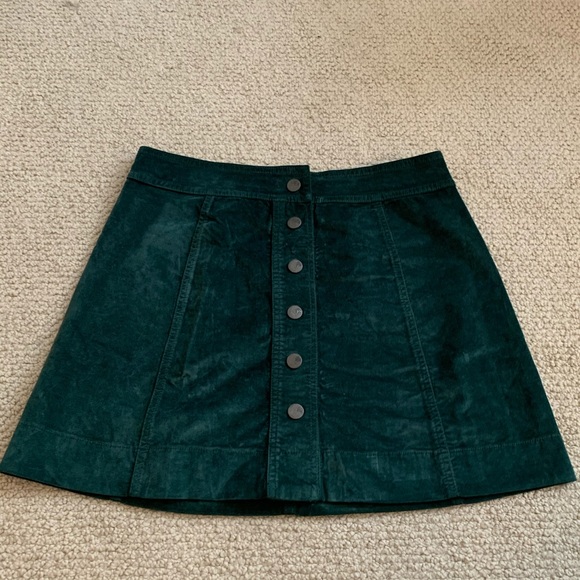 Madewell Velveteen A-Line Mini Skirt - Picture 1 of 5